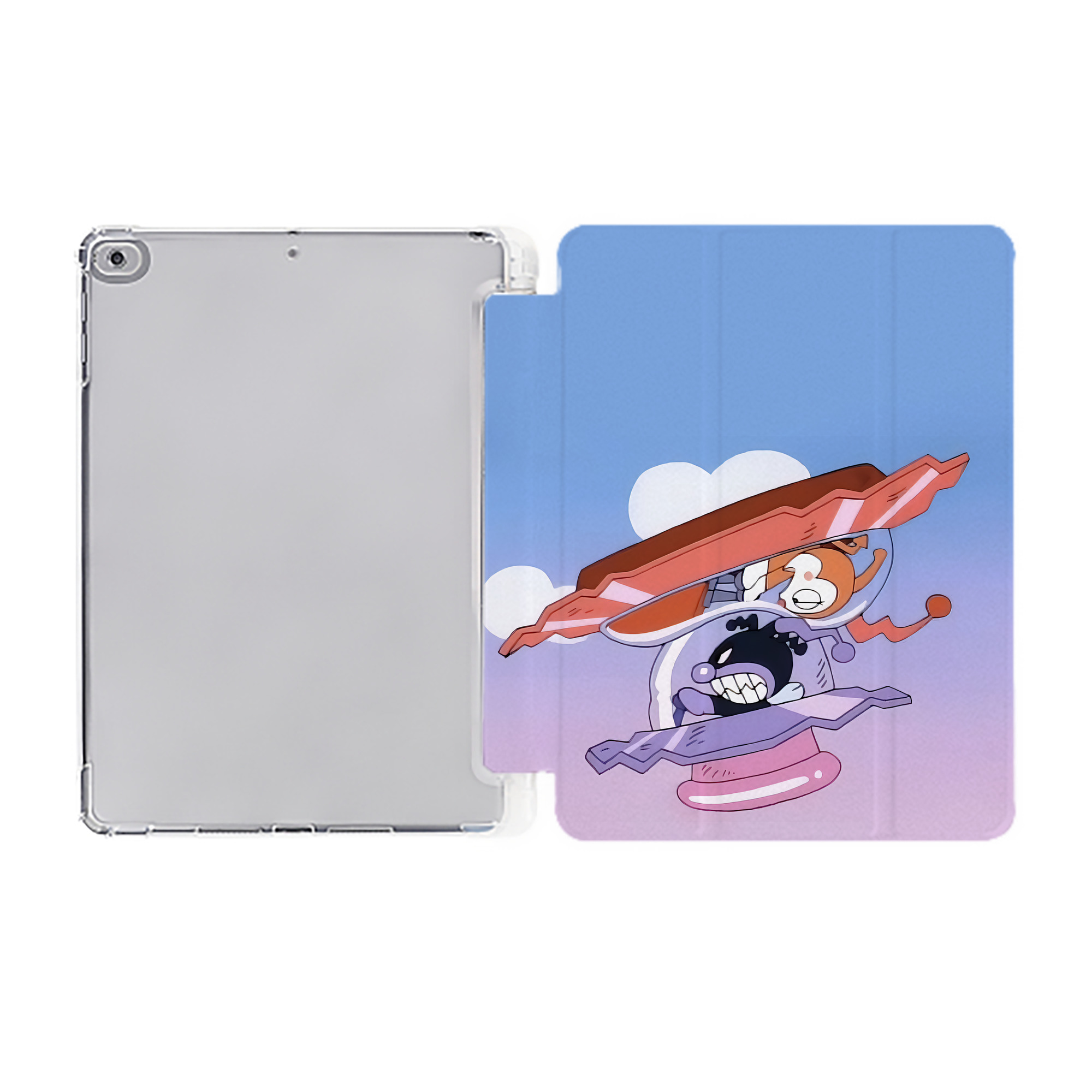 （画像用） アンパンマン Anpanman IPad ケース ペン収納付き 三つ折りスタンド PUレザー×シリコン 対応機種9.5/10.5/10.9インチ